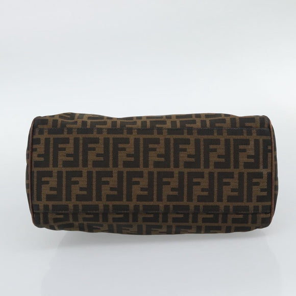 FENDI Zucca Canvas Hand Bag Brown 8BN157 Auth ep15313