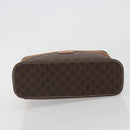 CELINE Macadam Vanity Cosmetic Pouch PVC Leather Brown Gold Tone Auth ep15314A-5