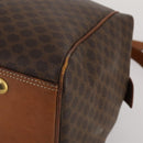 CELINE Macadam Boston Bag PVC Leather 2way Brown Gold Tone Auth ep15316-16
