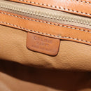 CELINE Macadam Boston Bag PVC Leather 2way Brown Gold Tone Auth ep15316-24
