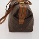 CELINE Macadam Boston Bag PVC Leather 2way Brown Gold Tone Auth ep15316-3