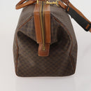 CELINE Macadam Boston Bag PVC Leather 2way Brown Gold Tone Auth ep15316-4