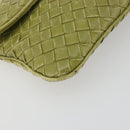 BOTTEGA VENETA INTRECCIATO Shoulder Bag Leather Green Auth ep15319-14