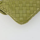 BOTTEGA VENETA INTRECCIATO Shoulder Bag Leather Green Auth ep15319-16