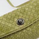 BOTTEGA VENETA INTRECCIATO Shoulder Bag Leather Green Auth ep15319-17
