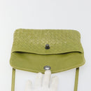 BOTTEGA VENETA INTRECCIATO Shoulder Bag Leather Green Auth ep15319-10