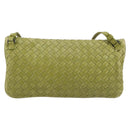 BOTTEGA VENETA INTRECCIATO Shoulder Bag Leather Green Auth ep15319-2
