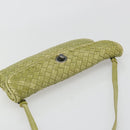 BOTTEGA VENETA INTRECCIATO Shoulder Bag Leather Green Auth ep15319-6