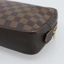 LOUIS VUITTON Damier Ebene Trousse Toilette 25 Clutch Bag N47623 LV Auth ep15320-15