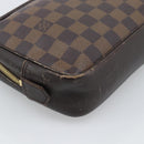 LOUIS VUITTON Damier Ebene Trousse Toilette 25 Clutch Bag N47623 LV Auth ep15320-16