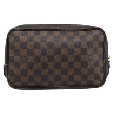 LOUIS VUITTON Damier Ebene Trousse Toilette 25 Clutch Bag N47623 LV Auth ep15320 - 0