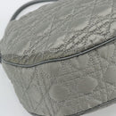 Christian Dior Canage Shoulder Bag Nylon Gray Silver Auth ep15322-15