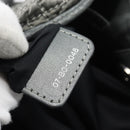 Christian Dior Canage Shoulder Bag Nylon Gray Silver Auth ep15322-12
