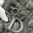 Christian Dior Canage Shoulder Bag Nylon Gray Silver Auth ep15322-9