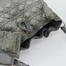 Christian Dior Canage Shoulder Bag Nylon Gray Silver Auth ep15322-6