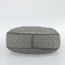 Christian Dior Canage Shoulder Bag Nylon Gray Silver Auth ep15322-5