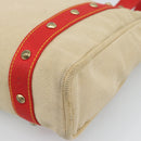 LOUIS VUITTON Antigua Cabas MM Tote Bag Beige Red M40035 LV Auth ep15323-9