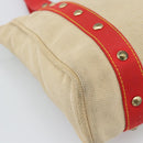 LOUIS VUITTON Antigua Cabas MM Tote Bag Beige Red M40035 LV Auth ep15323-16