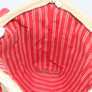 LOUIS VUITTON Antigua Cabas MM Tote Bag Beige Red M40035 LV Auth ep15323-18