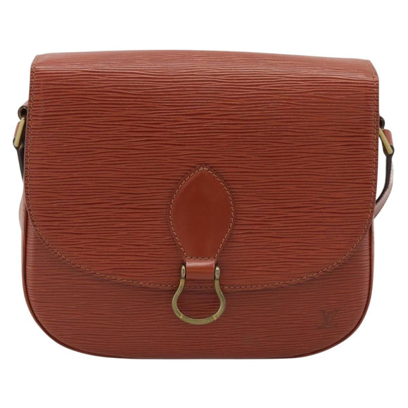 LOUIS VUITTON Epi Saint Cloud GM Shoulder Bag Brown M52193 LV Auth ep15325