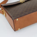 CELINE Macadam Shoulder Bag PVC Leather Brown Gold Tone Auth ep15326-15