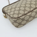 GUCCI GG Supreme Shoulder Bag PVC Leather Beige Gold Tone Auth ep15327-17