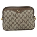 GUCCI GG Supreme Shoulder Bag PVC Leather Beige Gold Tone Auth ep15327-13