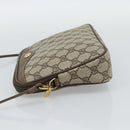 GUCCI GG Supreme Shoulder Bag PVC Leather Beige Gold Tone Auth ep15327-3