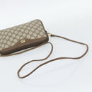 GUCCI GG Supreme Shoulder Bag PVC Leather Beige Gold Tone Auth ep15327-7