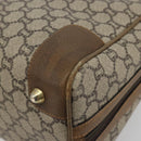 GUCCI GUCCI Plus Supreme Hand Bag PVC Beige Gold Tone Auth ep15328-15