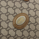 GUCCI GUCCI Plus Supreme Hand Bag PVC Beige Gold Tone Auth ep15328-17