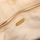 GUCCI GUCCI Plus Supreme Hand Bag PVC Beige Gold Tone Auth ep15328-18