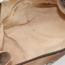 GUCCI GUCCI Plus Supreme Hand Bag PVC Beige Gold Tone Auth ep15328-11