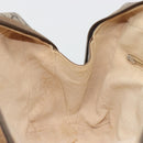 GUCCI GUCCI Plus Supreme Hand Bag PVC Beige Gold Tone Auth ep15328-20