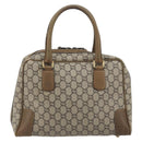 GUCCI GUCCI Plus Supreme Hand Bag PVC Beige Gold Tone Auth ep15328-2
