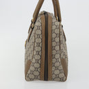 GUCCI GUCCI Plus Supreme Hand Bag PVC Beige Gold Tone Auth ep15328-4