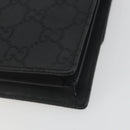 GUCCI GG Clutch Bag Nylon Black Silver 018 1600 Auth ep15330-10