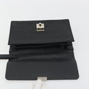 GUCCI GG Clutch Bag Nylon Black Silver 018 1600 Auth ep15330-14