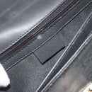 GUCCI GG Clutch Bag Nylon Black Silver 018 1600 Auth ep15330-15