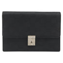 GUCCI GG Clutch Bag Nylon Black Silver 018 1600 Auth ep15330-2