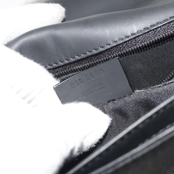 GUCCI GG Clutch Bag Nylon Black Silver 018 1600 Auth ep15330