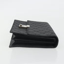 GUCCI GG Clutch Bag Nylon Black Silver 018 1600 Auth ep15330-4