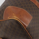 CELINE Macadam Boston Bag PVC Leather Brown Gold Tone Auth ep15333-14