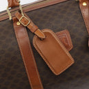 CELINE Macadam Boston Bag PVC Leather Brown Gold Tone Auth ep15333-18