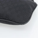 GUCCI GG Canvas Bamboo Hand Bag Black Silver 001 4033 Auth ep15336A-10