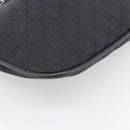 GUCCI GG Canvas Bamboo Hand Bag Black Silver 001 4033 Auth ep15336A-11