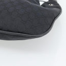 GUCCI GG Canvas Bamboo Hand Bag Black Silver 001 4033 Auth ep15336A-12