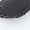 GUCCI GG Canvas Bamboo Hand Bag Black Silver 001 4033 Auth ep15336A-13