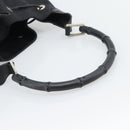 GUCCI GG Canvas Bamboo Hand Bag Black Silver 001 4033 Auth ep15336A-7