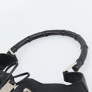 GUCCI GG Canvas Bamboo Hand Bag Black Silver 001 4033 Auth ep15336A-8